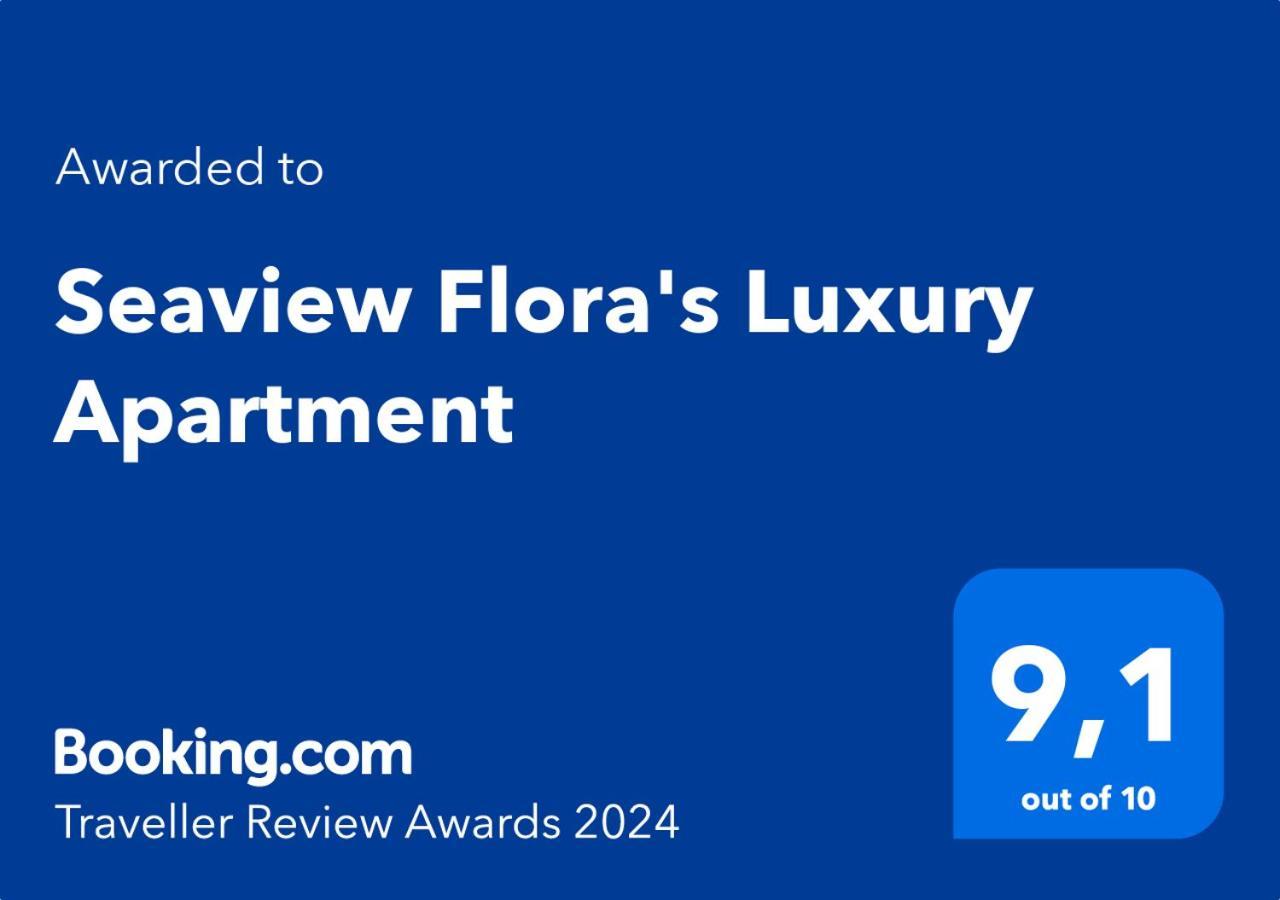 Seaview Flora'S Luxury Apartment-300Meters From The Beach Rethymno  Exterior photo
